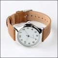 leather strap man wrist watches quartz, custom mens watch